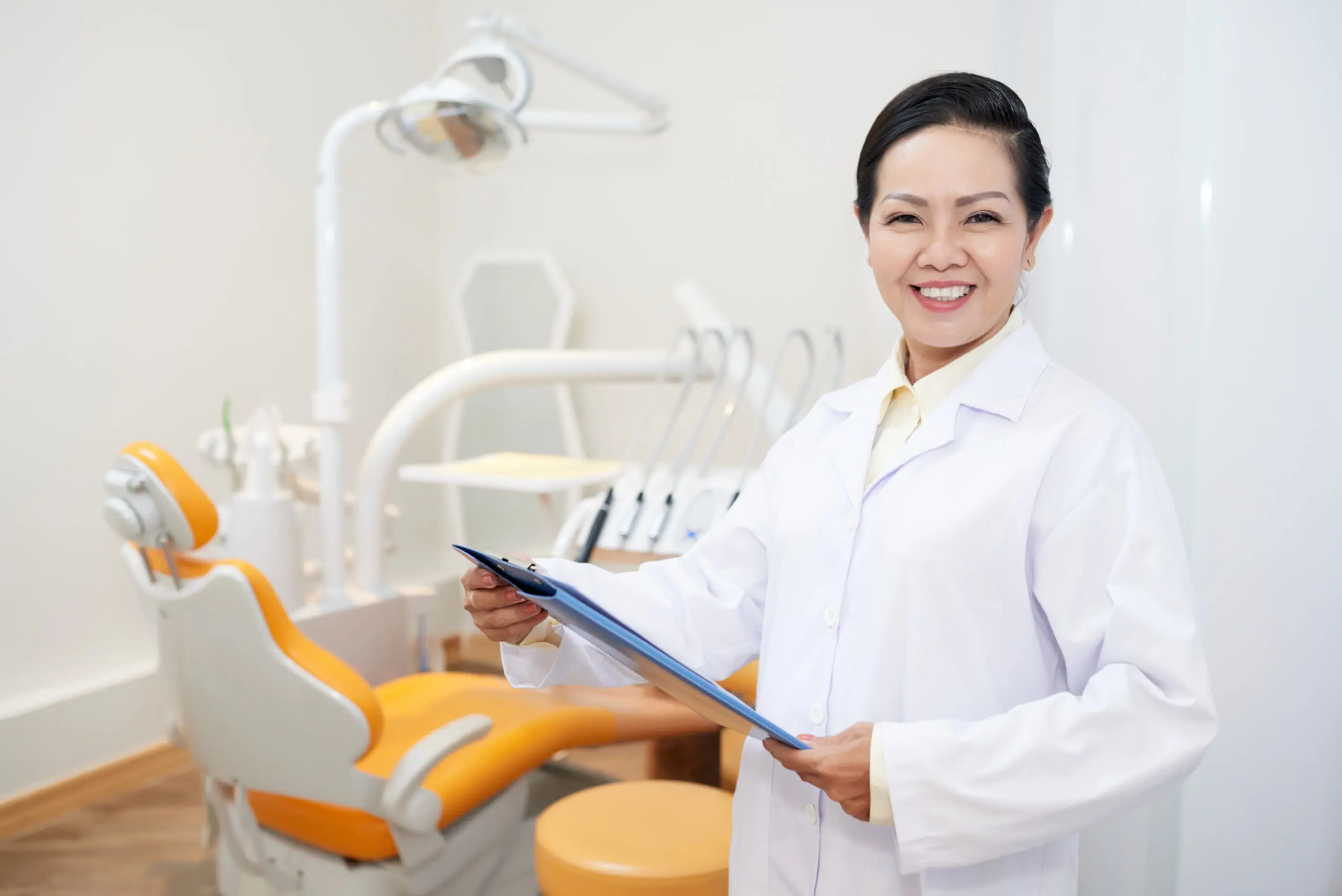 Smiling dentist careers