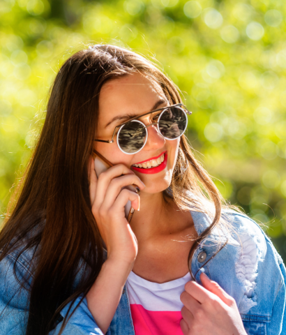 Young-Woman-Talking-on-Phone